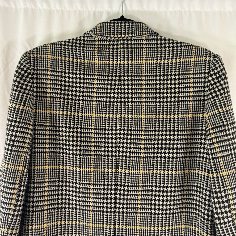 Pendleton Wool Blazer Women's 10 White Black Single Button Front Pockets - Picture 10 of 11